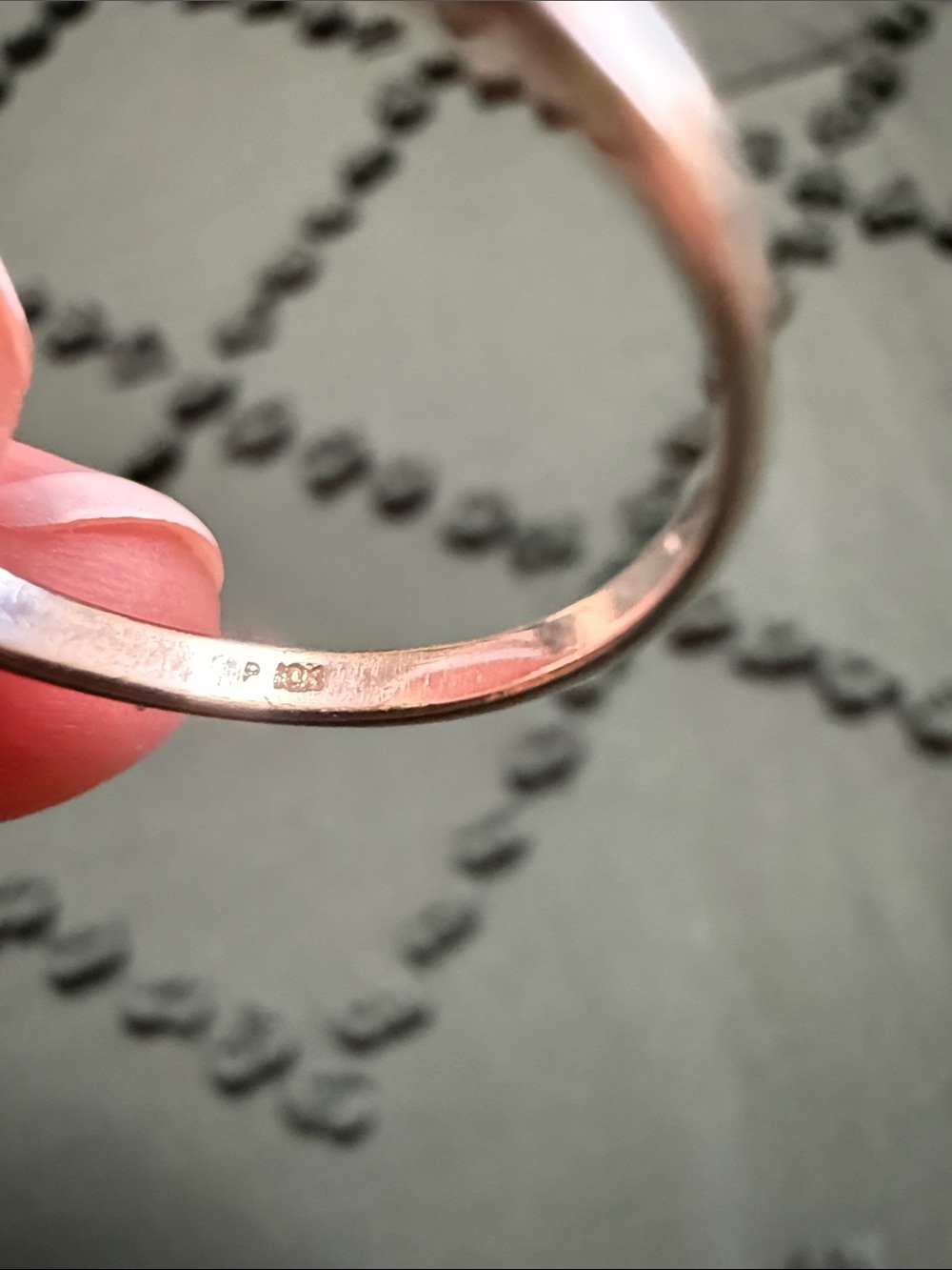 10K Three-Stone Diamond Ring - Picture 5 of 5